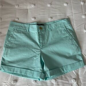 Banana Republic Light Teal Green Shorts Relaxed Fit